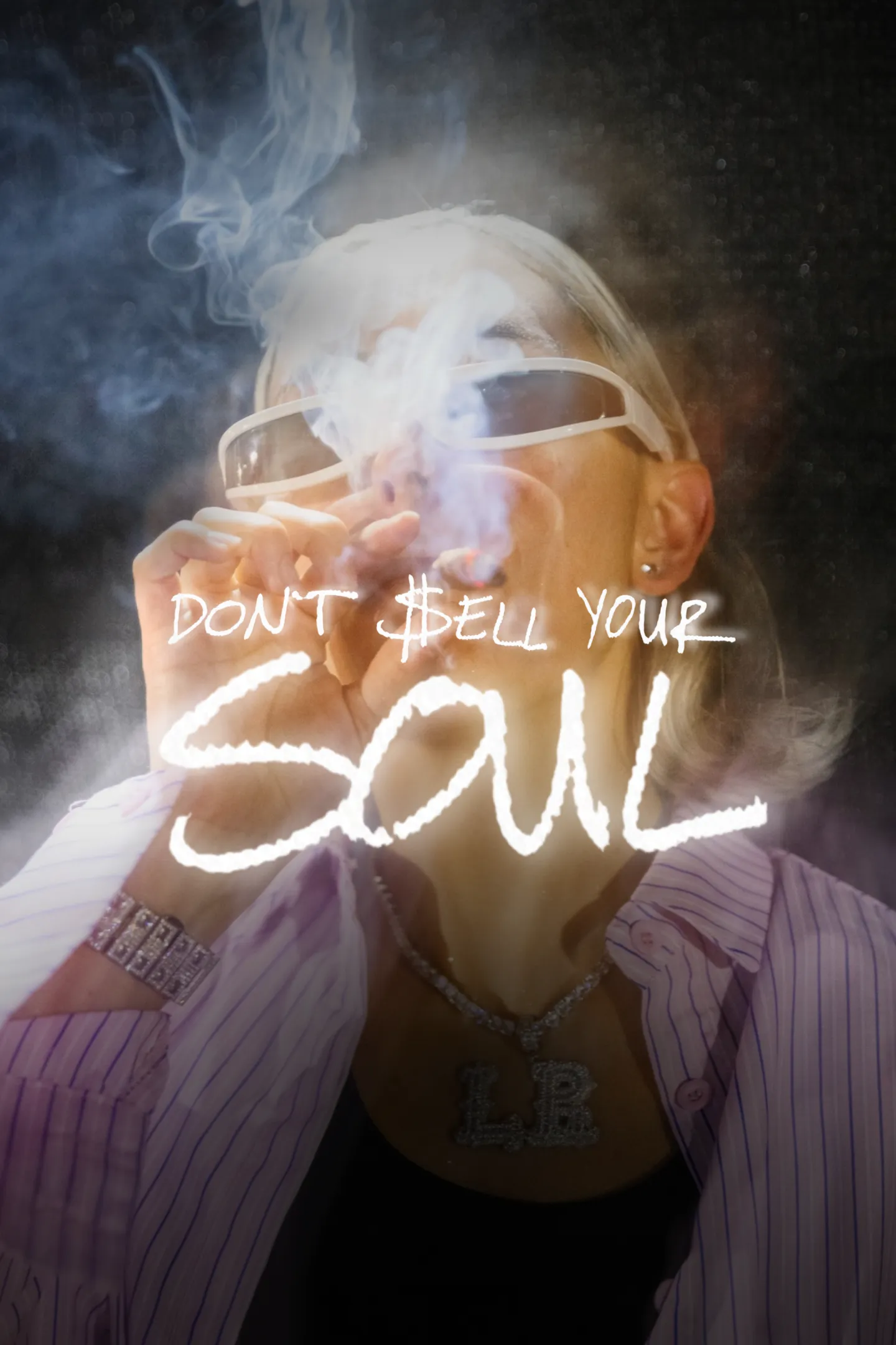 Don't $ell Your Soul™ (D$YS) promo flyer, character still, red carpet universe