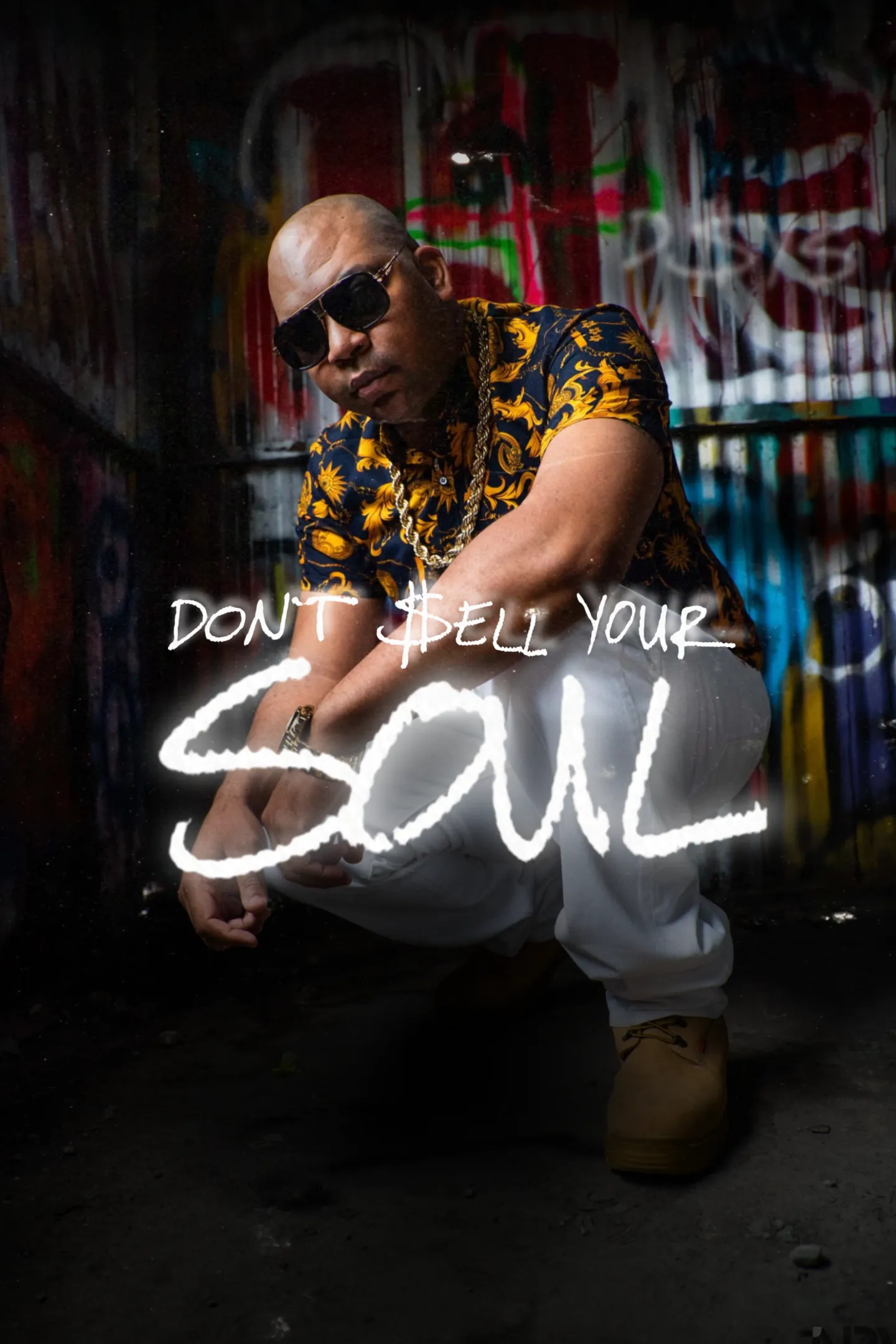 Don't $ell Your Soul™ (D$YS) promo flyer, character portrait, thriller universe