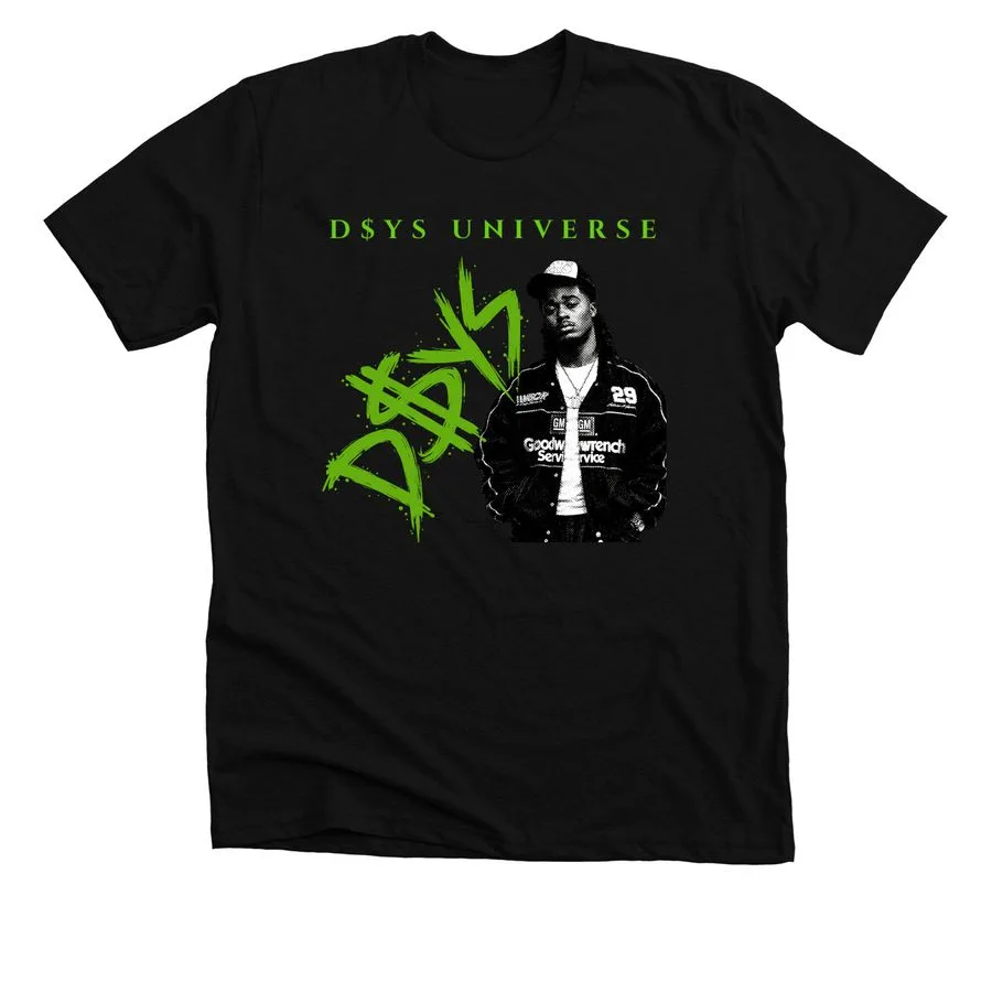 Kiddo x D$YS Universe Collection, a solid black blend premium unisex tee
